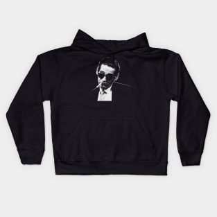 Bill Evans Portrait Retro Kids Hoodie